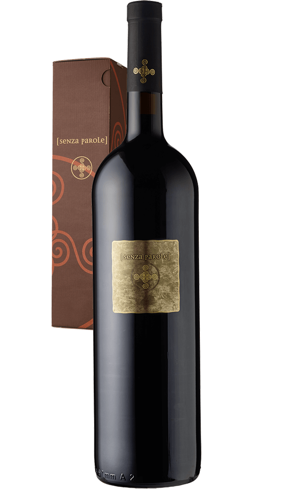 Image of Senza Parole Primitivo amabile Salento 2018 Magnum (1,5L) im Geschenkkarton