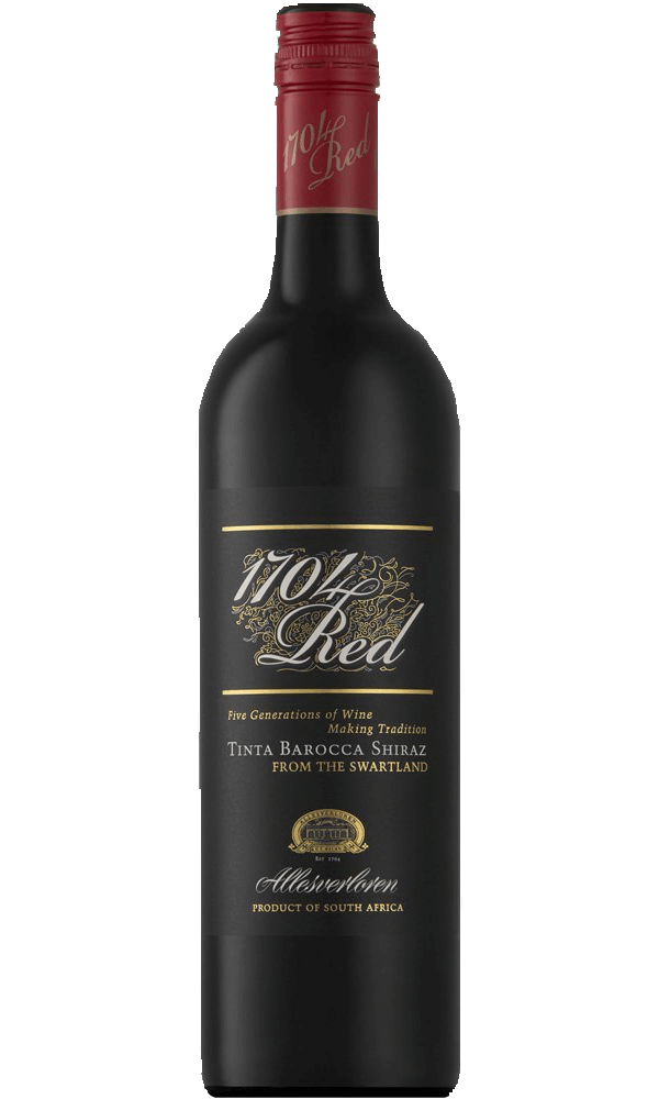 Allesverloren Tinta Barocca-Shiraz 1704 Red Swartland WO 2015