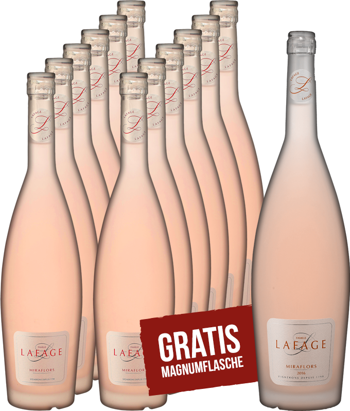 Image of Domaine Lafage Miraflors Rosé 12+1 Degu-Paket